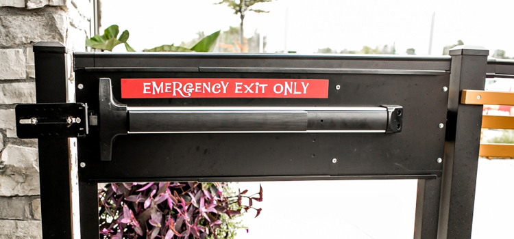 emergency push bar installation in Coto de Caza